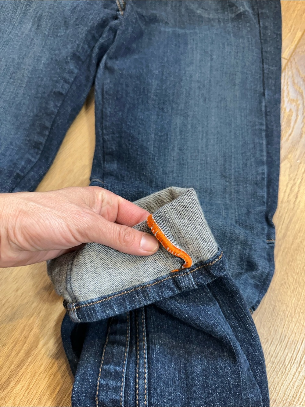 Y2K Parasuco DenimLegend Dark Wash Straight Leg Jeans unique back panel detail - Picture 10 of 10